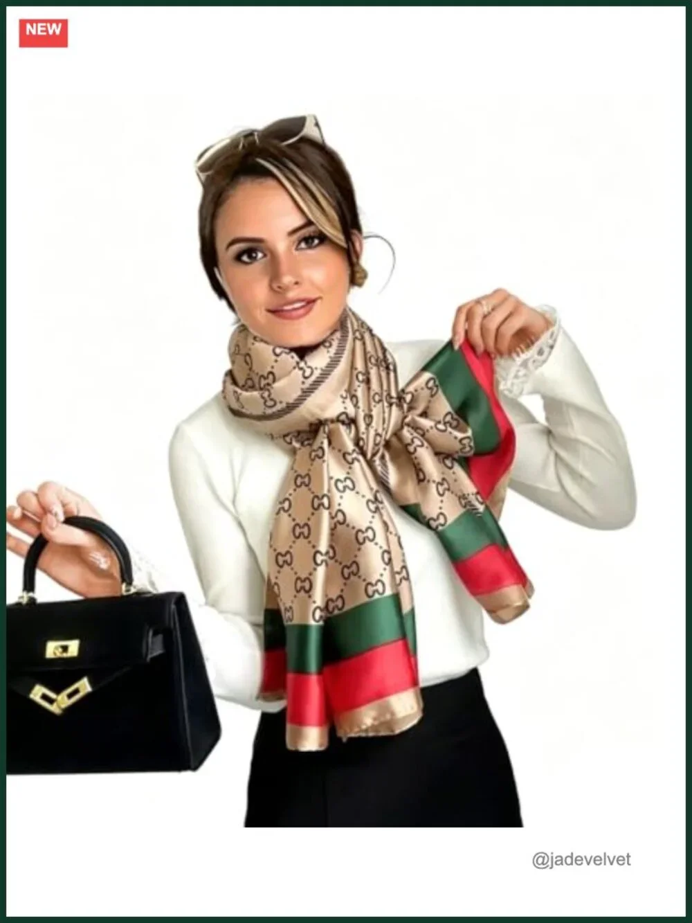 Silk Feel Scarf Long Shawl Wrap for Women Large Satin Rectangular